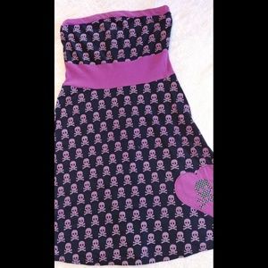 Strapless Skull Dress